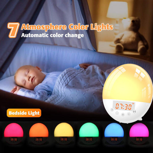 WiFi Voice Control Intelligent Alarm Clock with Sunrise Natural Wake-up Light: The Ultimate Morning Solution
