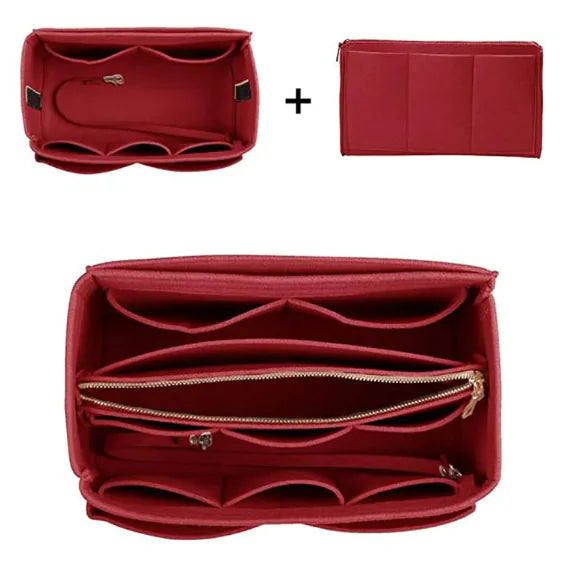 Felt cosmetic bag