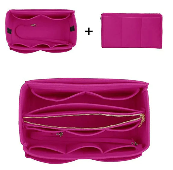 Felt cosmetic bag