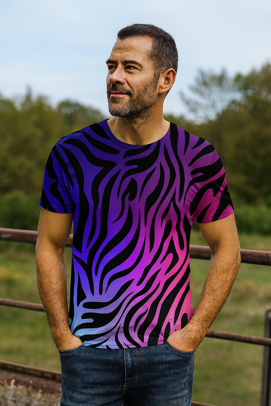 Light Color Casual Men's T-Shirts